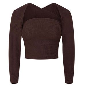 Gimaguas Mar Wrap Top - Brown, Size M/L